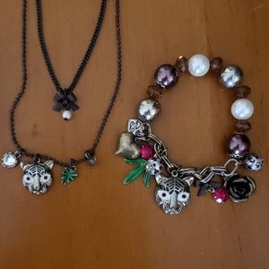 Betsey Johnson Bracelet and Necklace Set